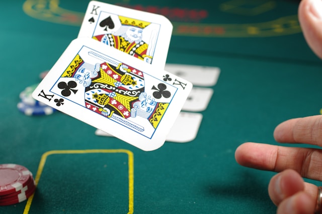Blackjack table